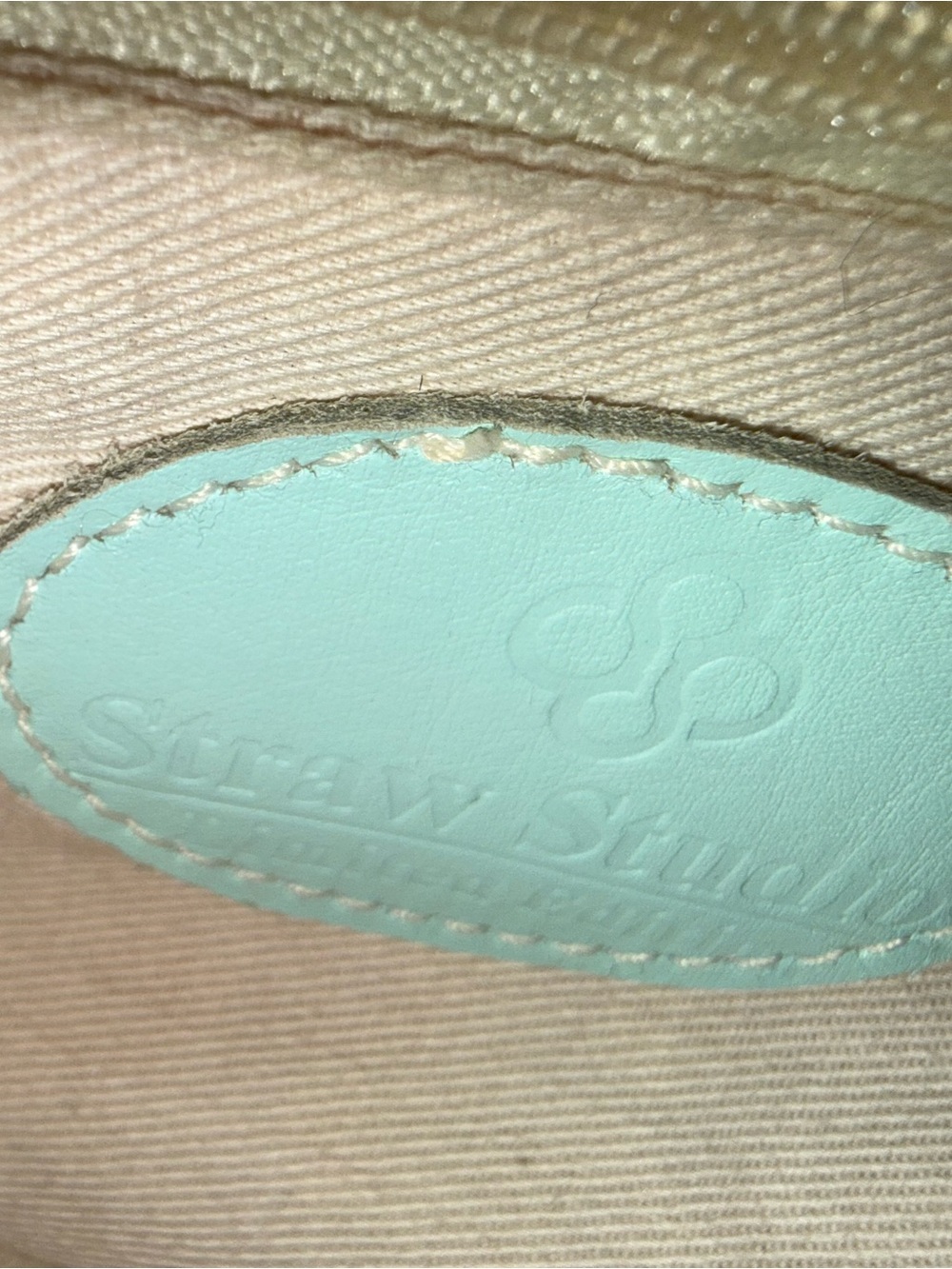 🐝NEW🐝 Vintage Woven Straw Crossbody with Mint Leather Trim - Picture 6 of 6
